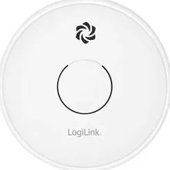 LogiLink détecteur de fumée SC0015 à pile 9 V, alarme 85 dB, capteur photoélectrique, montage mural ou plafond