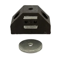 Loqueteau d'angle 6 kg entraxe 24 Marron
