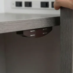 Loqueteau de meuble aimanté vendu par 2 Diall coloris marron entraxe 45 mm