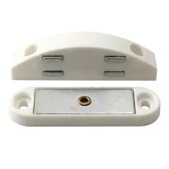 2 loqueteaux Blanc 6 kg Entraxe 45 Diall