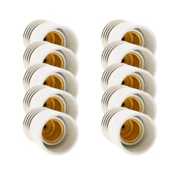 Lot de 10 adaptateurs douille E27/E14 - Zenitech