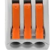 Lot de 5 bornes de connexion 3 fils avec levier