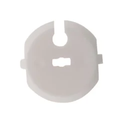 Lot de 3 caches prises 2 P+T + clef - Blanc - Zenitech