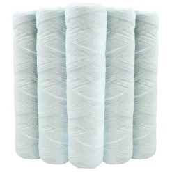 Lot de 5 Cartouches Bobinée Filtre à Eau Anti Sédiments 9 pouces 3/4 - 5 microns Compatibles Filtre 10 pouces