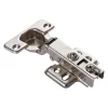 Lot de 8 charnières de porte d'armoire de cuisine en acier à 110 degrés, fermeture lente, clip de 35 mm