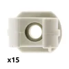 Lot de 15 clips diamètre 20mm sans chevilles - Zenitech