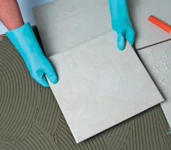 Lot de 2 colles pour Carrelage Haute Performance Kedofix Semin, Prêt à l'emploi, Intérieur/extérieur, seau de 5 kg
