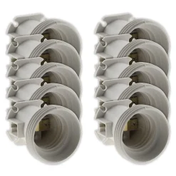 Lot de 200 douilles de chantier E27 - Blanc - Zenitech