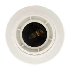 Lot de 5 douilles E27 + bague - Blanc - Zenitech