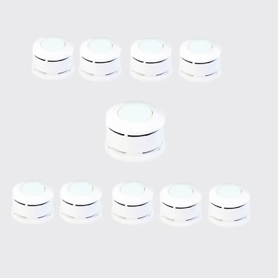 Lot de 10 détecteurs de fumée Origine France Lifebox - Serenity 10