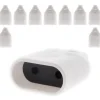 Lot de 10 fiches femelles 2P 6A - Blanc - Zenitech