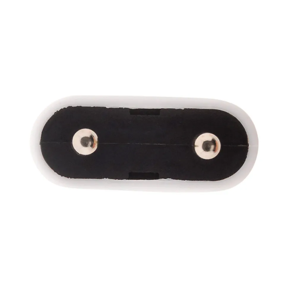 Lot de 10 fiches mâles 2P 6A - Blanc - Zenitech