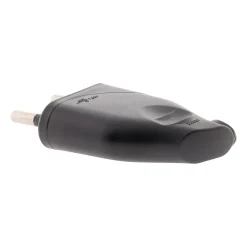 Lot de 10 fiches mâles 2P 6A latérales - Noir - Zenitech