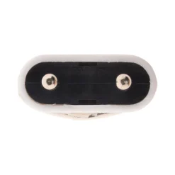 Lot de 10 fiches mâles 2P 6A latérales - Blanc - Zenitech