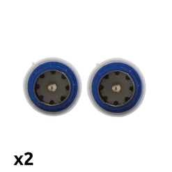 Lot de 2 fiches TV mâles diamètre 9,5mm sortie droite - Zenitech
