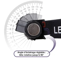 Lot de 2 Lampes Frontales LED Waterproof Rechargeables USB - Réglables - Éclairage Puissant - Résistantes Pluie et Humidité - x2