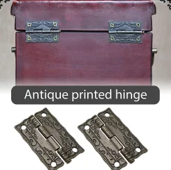 Lot de 20 mini charnières de porte rétro en bronze antique pour boîtiers en bois, armoires, boîtes à bijoux