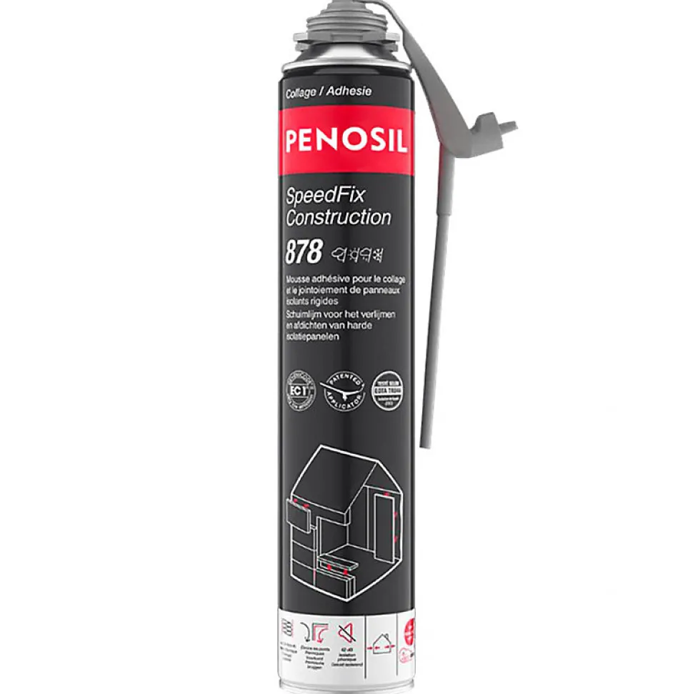 Lot de 24 Mousses colle universelle SpeedFix Construction 878 pistolable 690ml PENOSIL