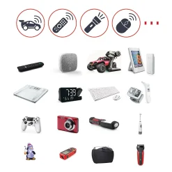 Lot de 4 Piles AAA - LR03 Li ion 1,5V rechargeables par USBC avec câble multi USB - 520302 Thomson