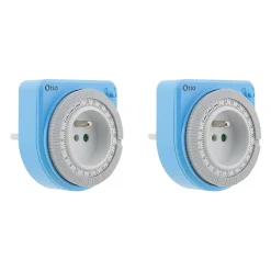 Lot de 2 programmateurs mécaniques - Bleu - Otio