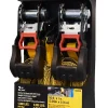 LOT DE 2 SANGLES D'ARRIMAGE A CLIQUET CATERPILLAR