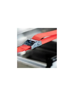 Lot de 2 sangles de serrage, 5m à boucle autoserrante, rouge - THIRARD