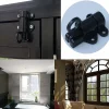 Lot de 2 serrures de porte en aluminium, serrures de fenêtre, porte-fenêtre, anneau antivol, serrure de porte en aluminium