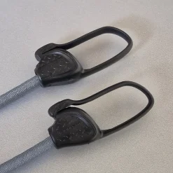 Lot de 10 tendeurs sandows sécurisés et normés avec passant piton - Gris - Linxor
