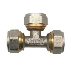 Lot de 1 Té à visser tube PER diam16x16x16 mm