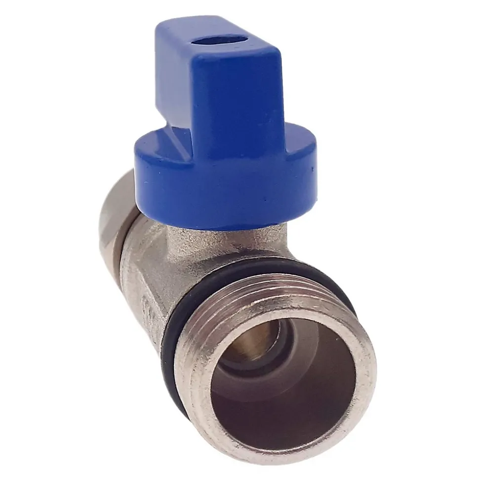 Lot de 1 Vanne à bille sphérique 1/2"x16 pour tube PER diam16 Bleu