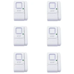 Lot de 6 x Mini alarme fenêtre/porte (Avec fonction carillon)