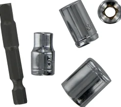Lot 5 pièces TIVOLY - 4 douilles 6/8/10/13 mm et 1 porte-douille hex 6,35 mm (1/4'') - 11501420001