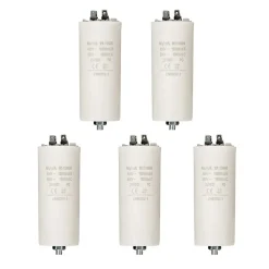 LOT 5 x Condensateur 60MF 60 MF 450V 5060 HZ Condo Moteur Cosses NEDIS