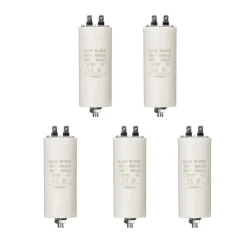LOT 5 x Condensateur 25.0UF 450 V à Cosses CONDO 25MF NEDIS