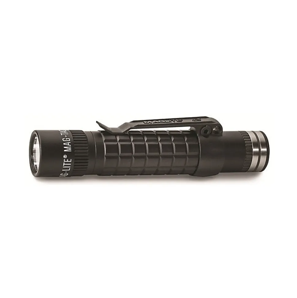 Maglite Lampe torche LED MAG-TAC-R à Batterie rechargeable - tête non-crénelée - Noir