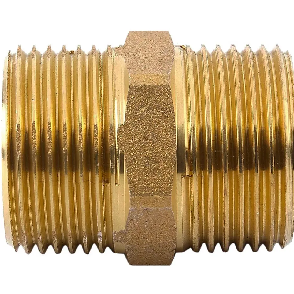 Mamelon laiton égal mâle mâle à visser diam 3/8" - lot de 5