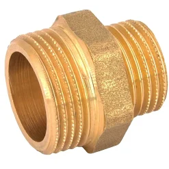 Mamelon laiton réduit mâle mâle à visser diam 3/8" x 1/2" - à l'unité