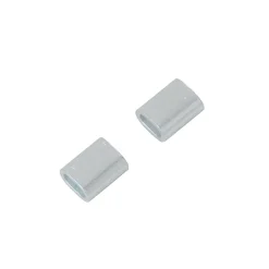 Manchon à sertir vendu par 2 Diall en aluminium pour câble Ø.3 mm