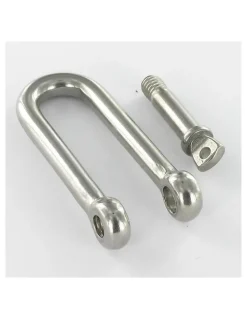 Manille Droite Longue Forgée Inox A4 Diamètre 4 - 1 pièce