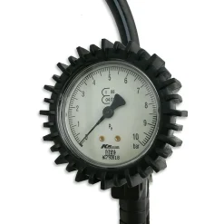 Manomètre de Gonflage Pneu - Pression de 0 à 10 Bars - Pistolet avec Gâchette Réglable