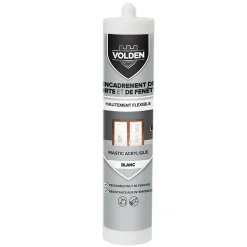 Mastic acrylique porte et fenêtre Volden blanc 280ml