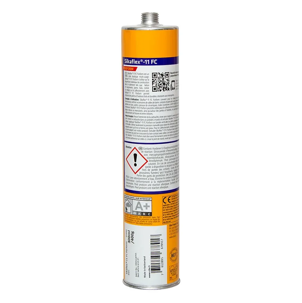 Mastic colle tout en un Sikaflex 11FC, Marron