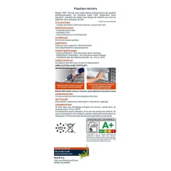 Mastic de Fixation Bostik MSP 113 pour Miroirs Blanc Cartouche 290 ml
