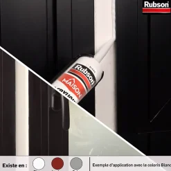 Mastic murs et fenêtres Rubson blanc 280ml
