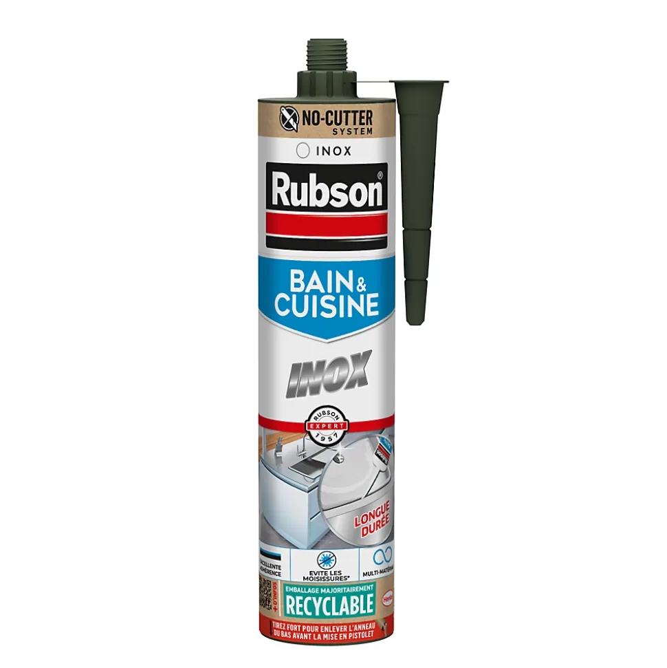 Mastic Rubson Bain&Cuisine inox cartouche 280ml