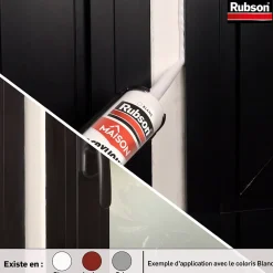 Mastic Rubson Maison Acrylique Murs-Fenêtres blanc cartouche 280ml vendu par 2