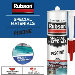 Mastic Rubson Special Materials Piscine transparent cartouche 280ml
