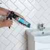 Mastic silicone acétoxy cuisine et salle de bain Volden blanc 280ml