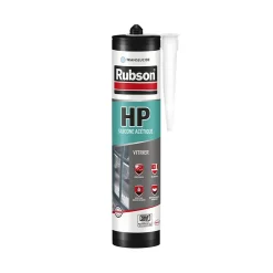 Mastic silicone HP vitrage translucide cartouche de 300ml - Rubson