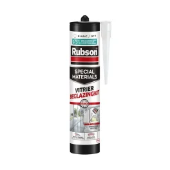 Mastic vitrier coloris blanc 280ml Rubson